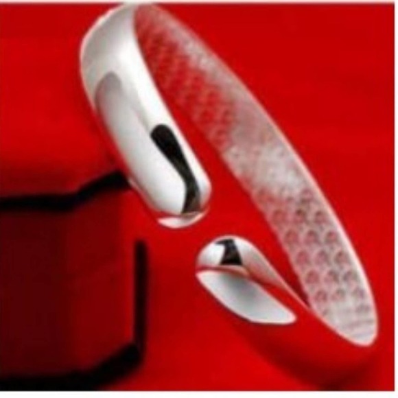 Sterling Silver Bangle Bracelet 925 Sterling Silver Bracelet Bangle Adjustable - Picture 9 of 9